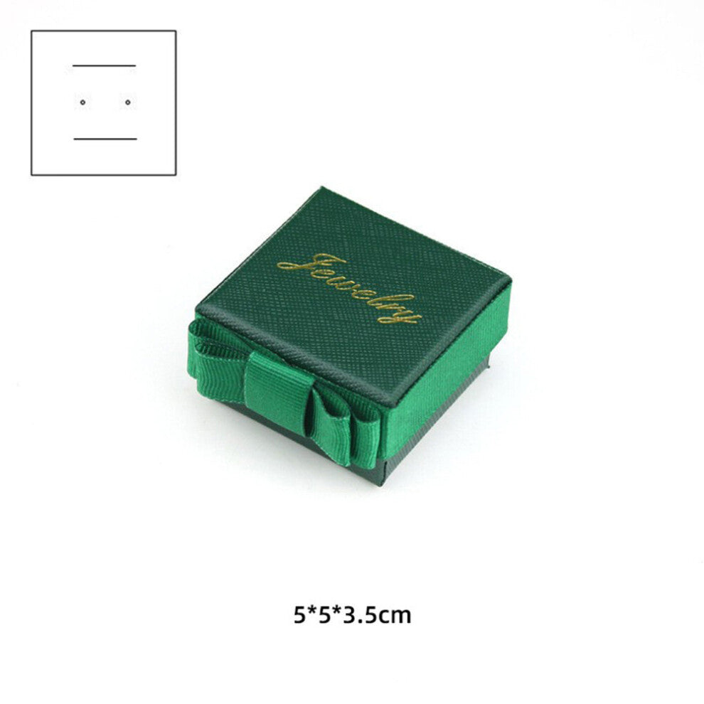 Bowknot Jewelry Box for Wedding Engagement Ring Necklace Bracelet Earrings Organizer Storage Holder Paper Gift Packaging Box