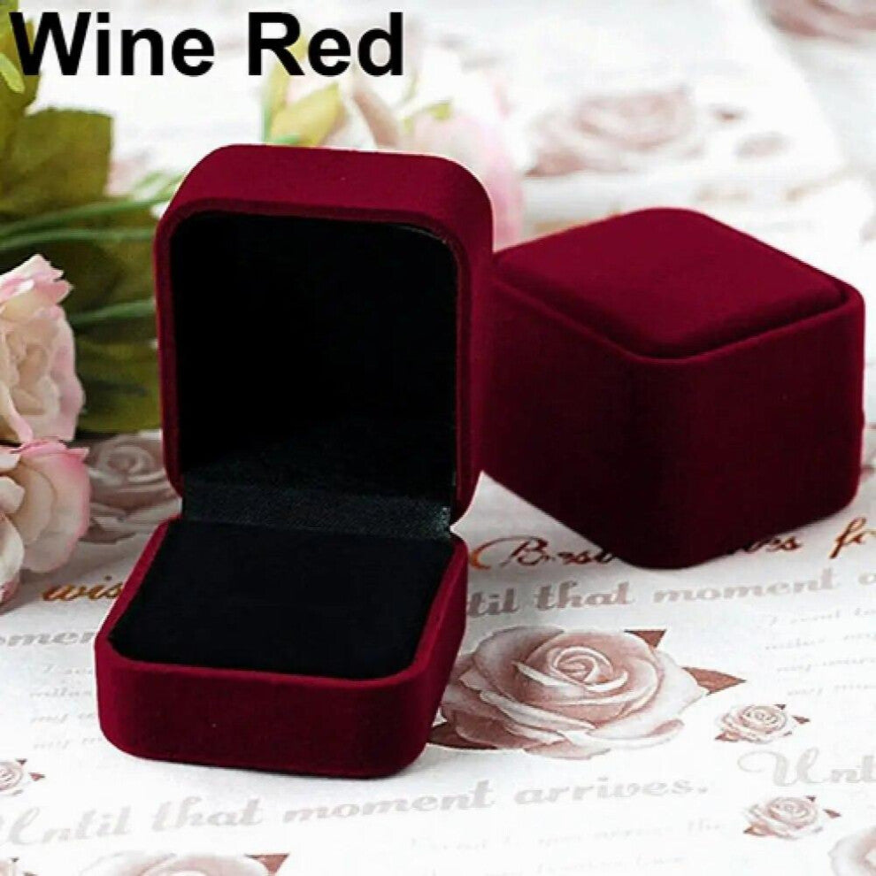 !!! Velvet Jewelry Necklace Ring Earring Display Storage Organizer Box Case