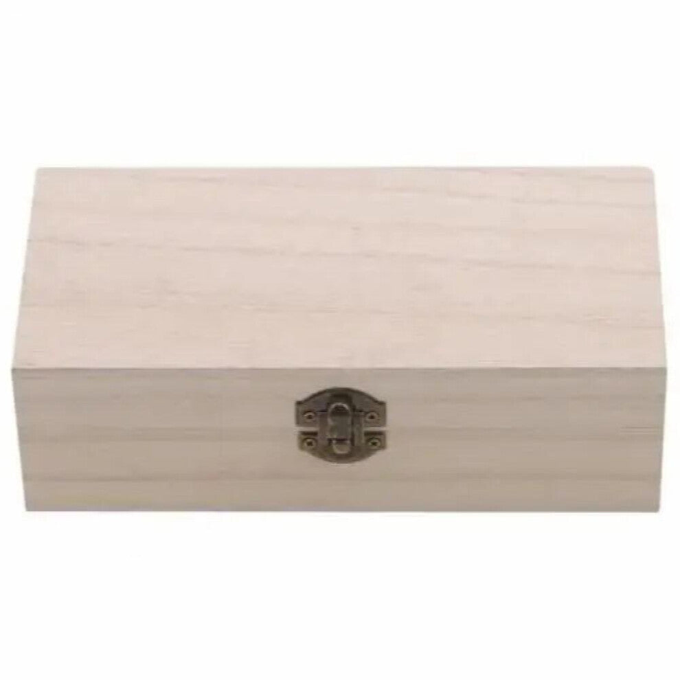 Vintage Jewelry Box Desktop Natural Wood Solid Trinket Case Jewelry Packaging Display Case Wooden