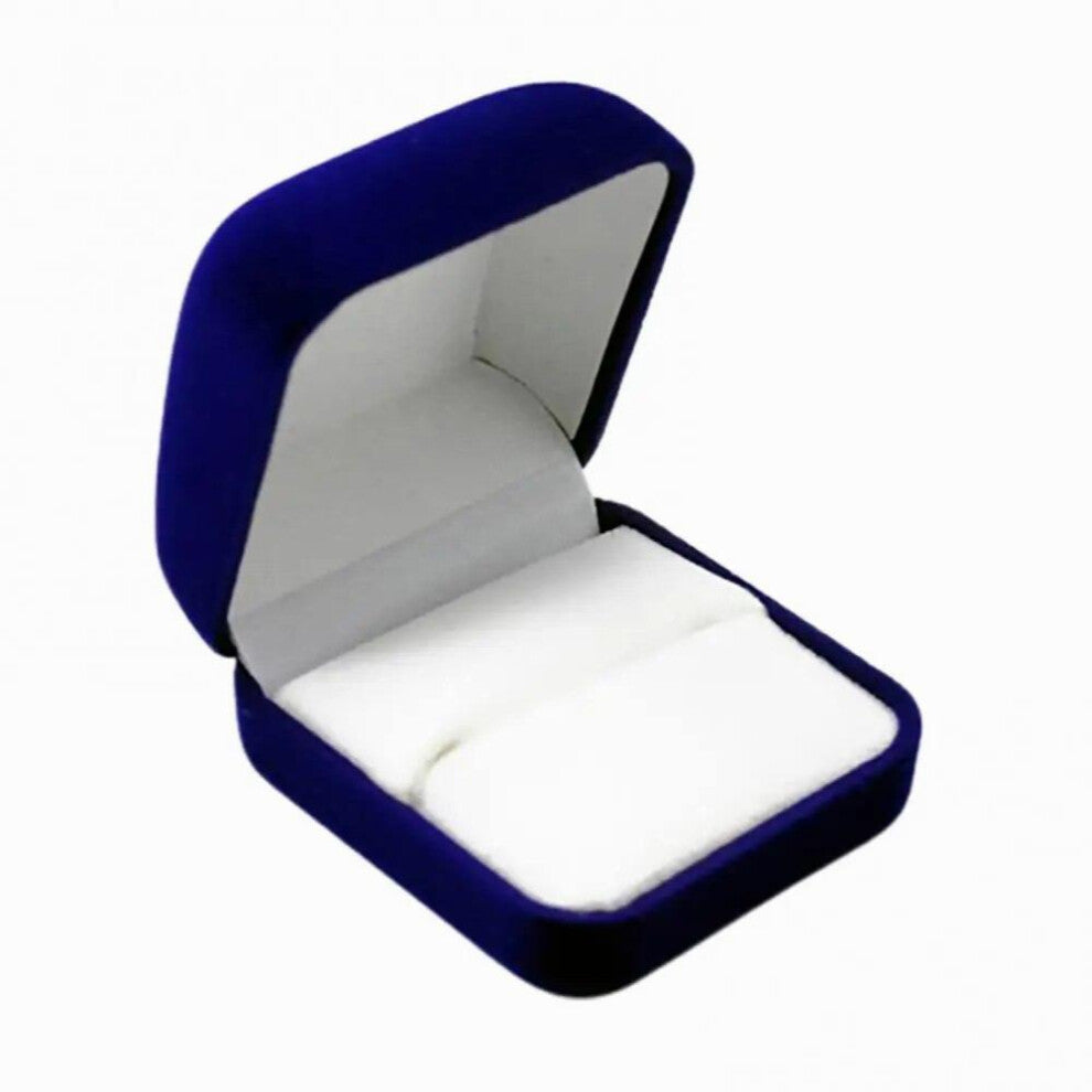 Velvet Engagement Jewelry Ring Box Earring Pendant Display Holder Case Rings Box