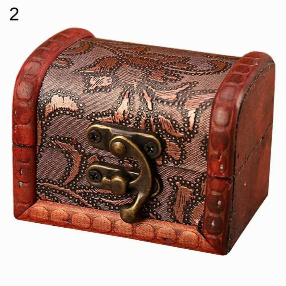 Wooden Useful European Style Jewelry Storage Cases Safe Jewelry Storage Box with Lid Household Supplies