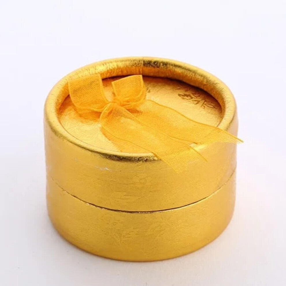 Round Paper Ring Jewelry Box Earrings Pendant Box Bowknot Jewelry Organizer Display Box Wedding Engagement