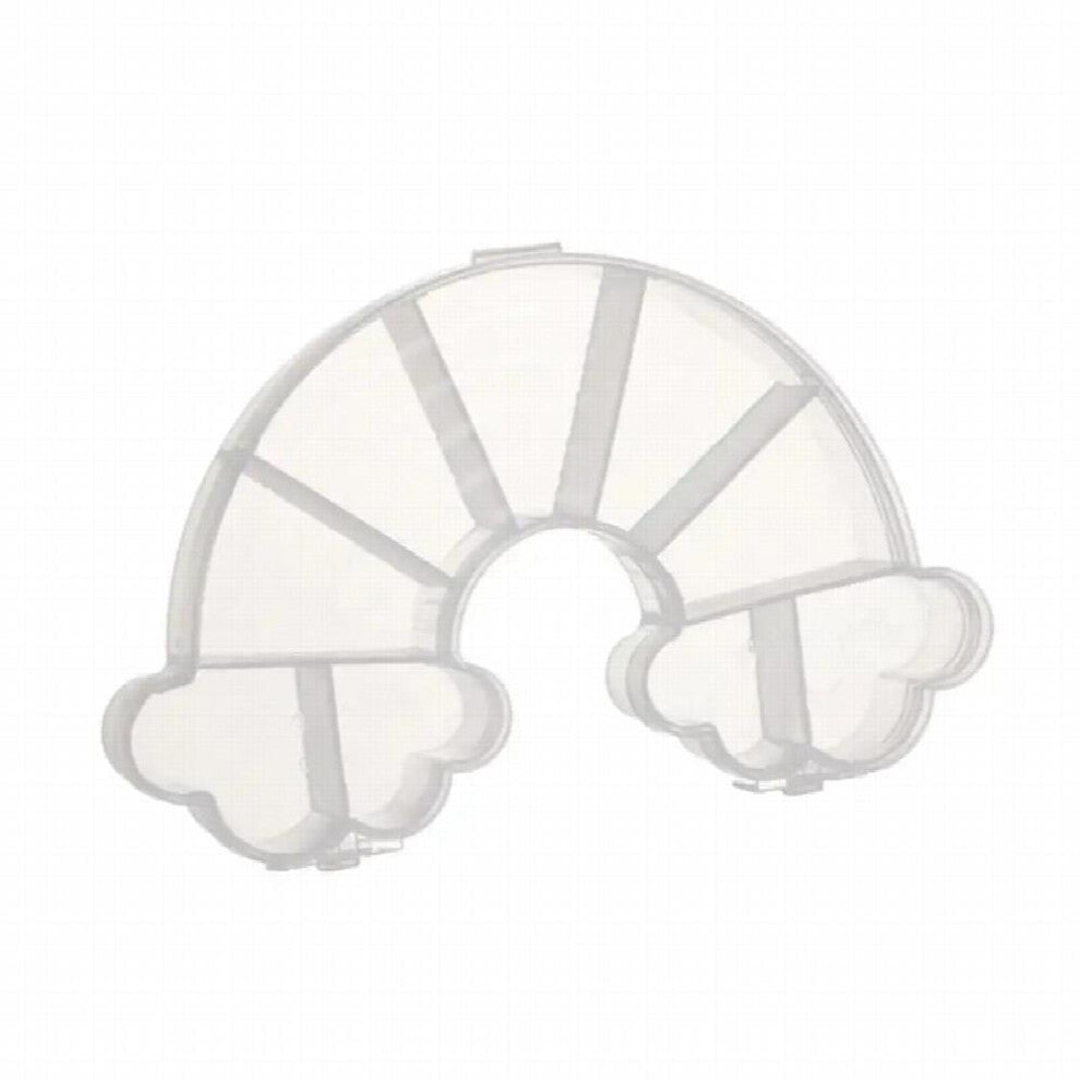 Transparent Plastic Jewelry Storage Box Desktop Earrings Pendant Cases Multi-grid Rings Holder Box