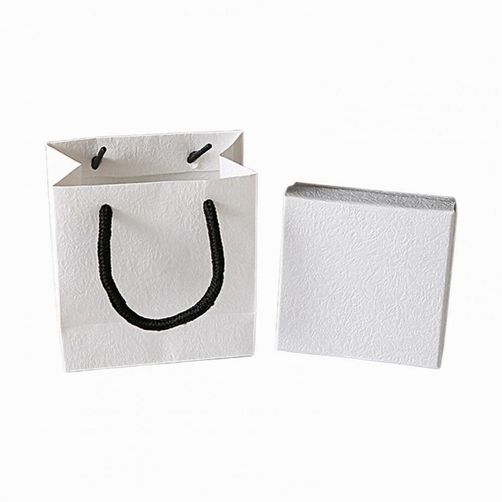 (White-XL) 1 Set Engagement Ring Case Dustproof Long Lasting Multipurpose Jewelry Organizer Box Wedding Favor