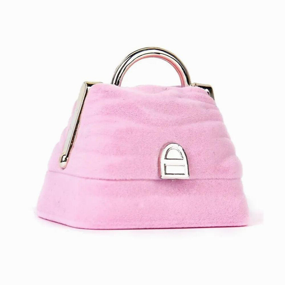 Unique Creative Velvet Handbag Ring Jewelry Display Storage Box Wedding Engagement Gift Case Holder