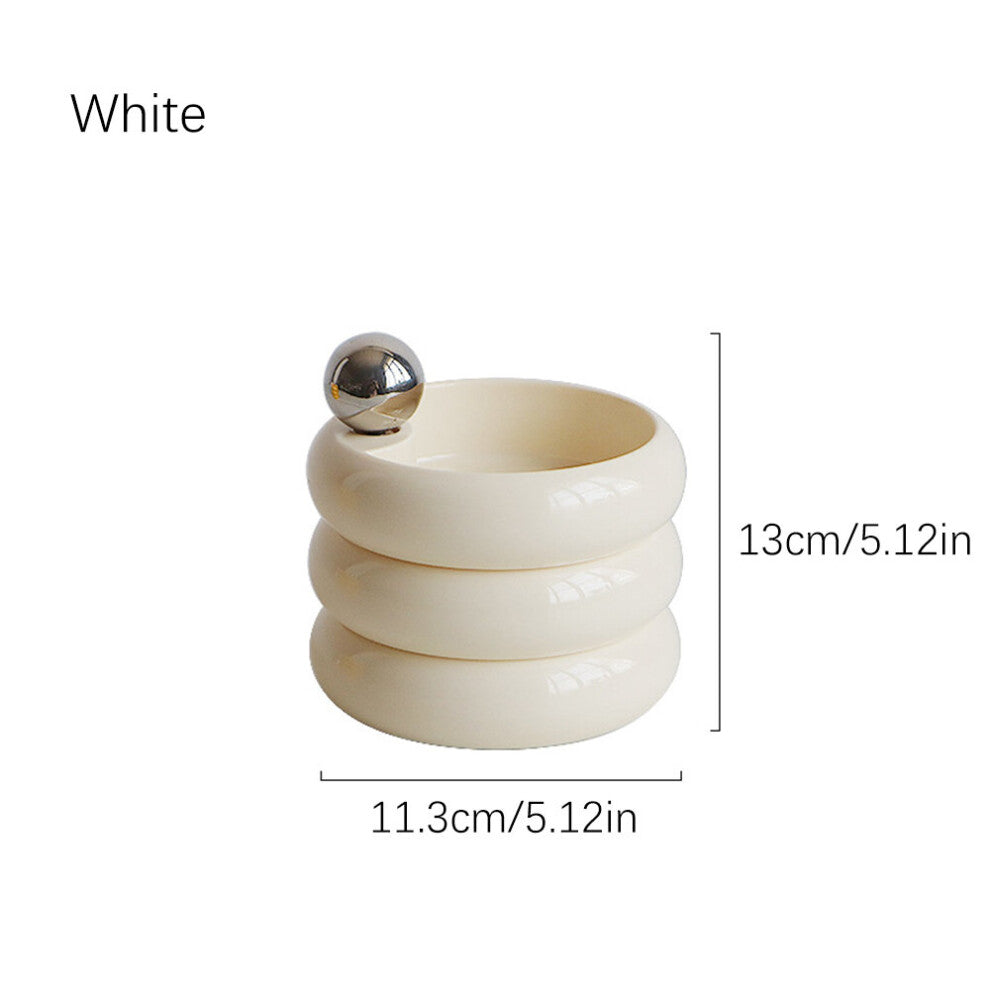 1Pc Rotatable Jewelry Box Fresh Ins Wind Solid Metal Handle Multi-layer Bedroom Desktop Plastic Organizer Storage Cosmetic Case