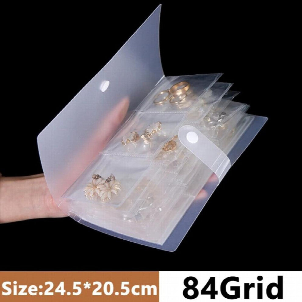 Anti-oxidation Jewelry Storage Book Bag Desktop Drawer Organizer Transparent Necklace Bracelet Ring Holder Jewelry Boxes Storage