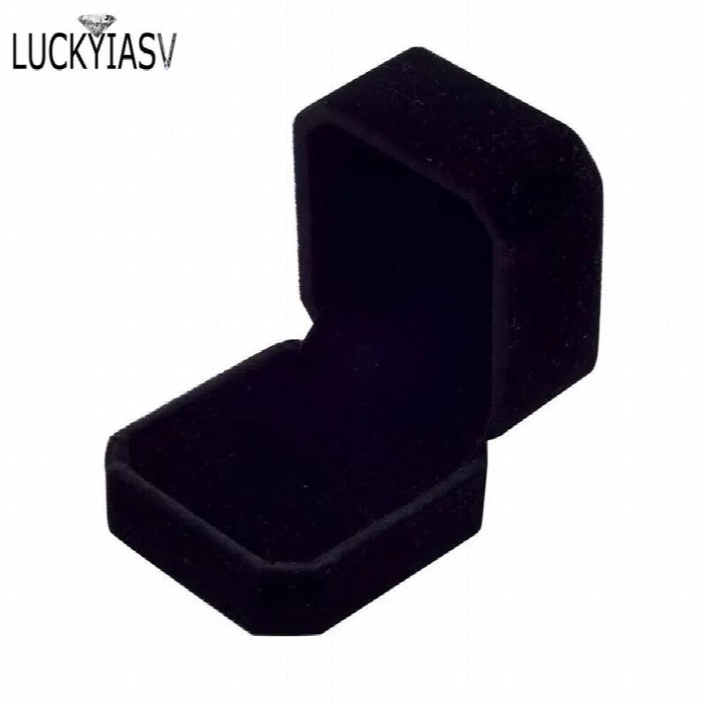 High Square Wedding Velvet Earrings Ring Box Amazing Engagement Party Earring Jewelry Display Gift Case jewellery box
