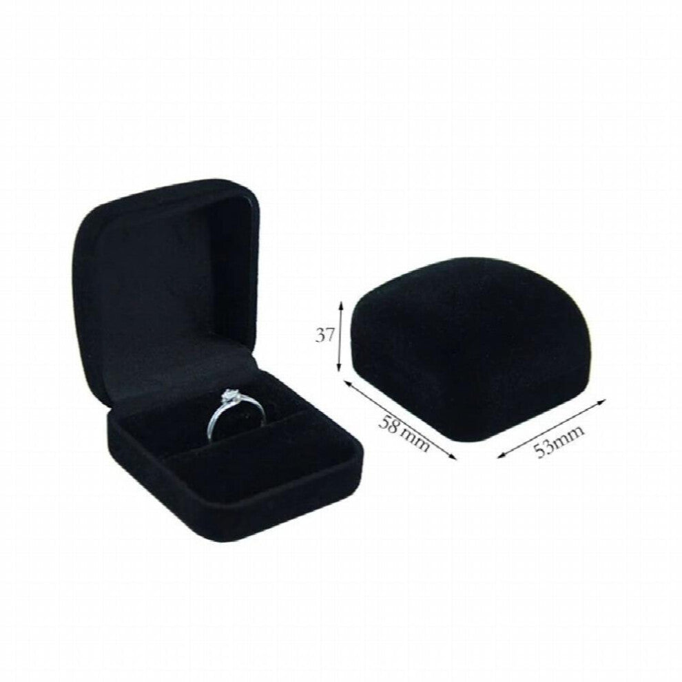 Engagement Ring Box Velvet Stud Earring Storage Packing Foldable Box Wedding Ring Gift Organizer
