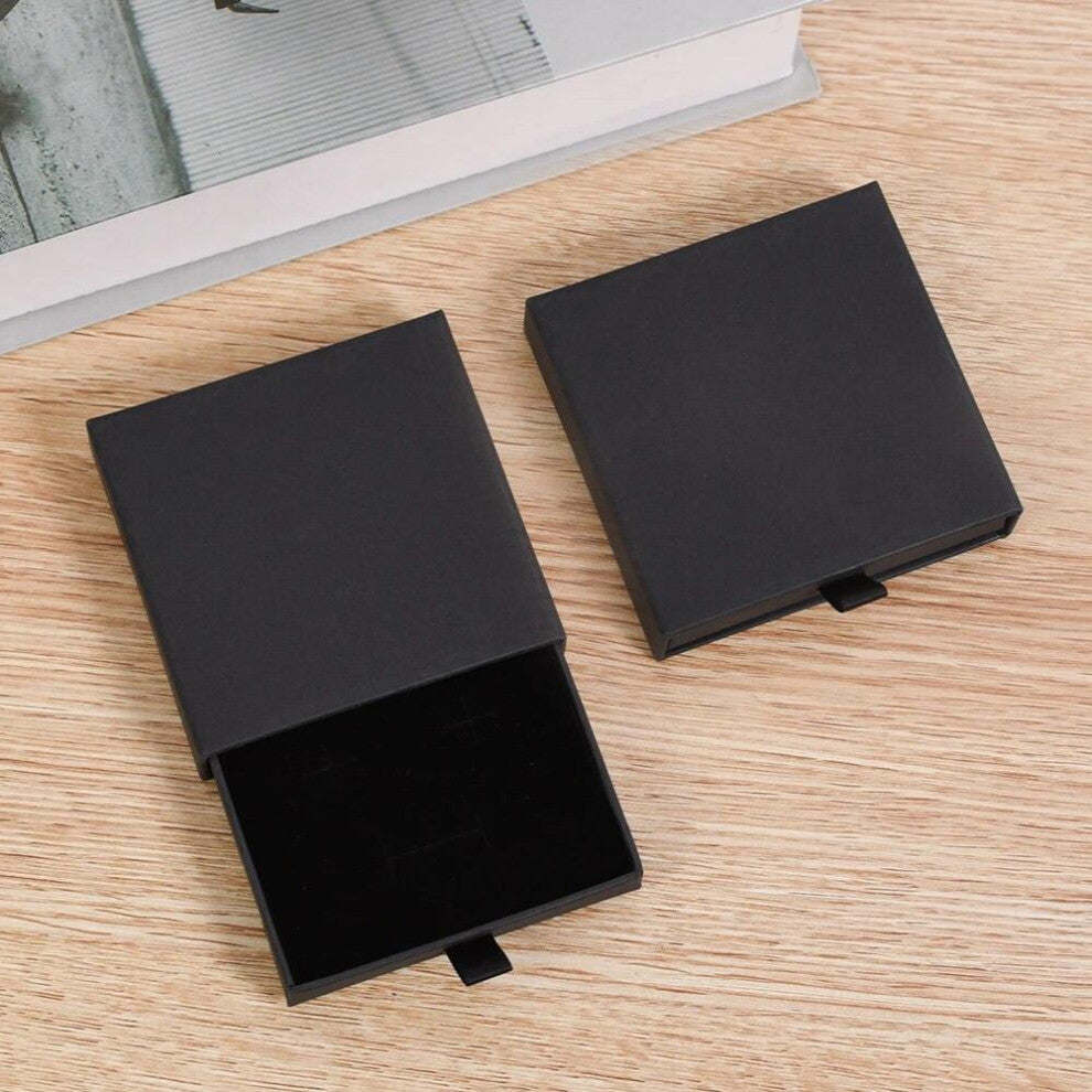 Jewelry Packaging Storage Boxes Drawer Type Cardboard Packaging Rings Necklace Storage Display Desktop Organizer