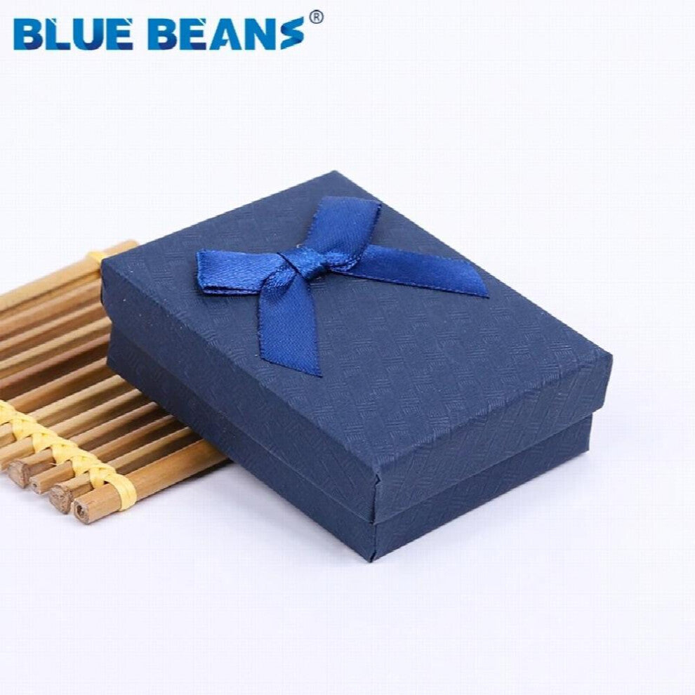 Square jewelry organizer box Engagement Ring For Earrings Necklace Bracelet Display Holder red navy