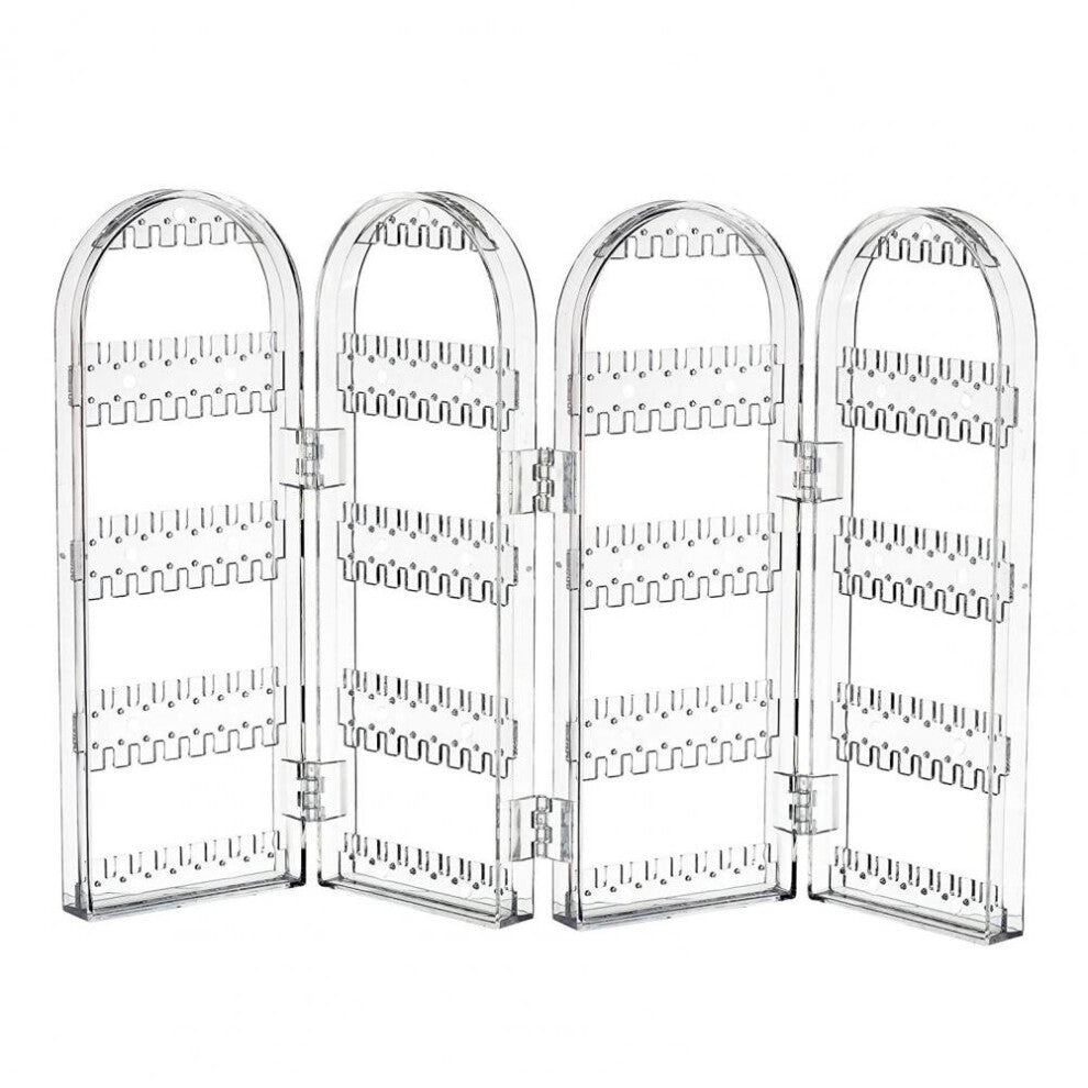 Earrings Display Rack Transparent Multi-layer Smooth Edge Large Capacity High Stability Save Space Plastic Desktop Jewelry Displ