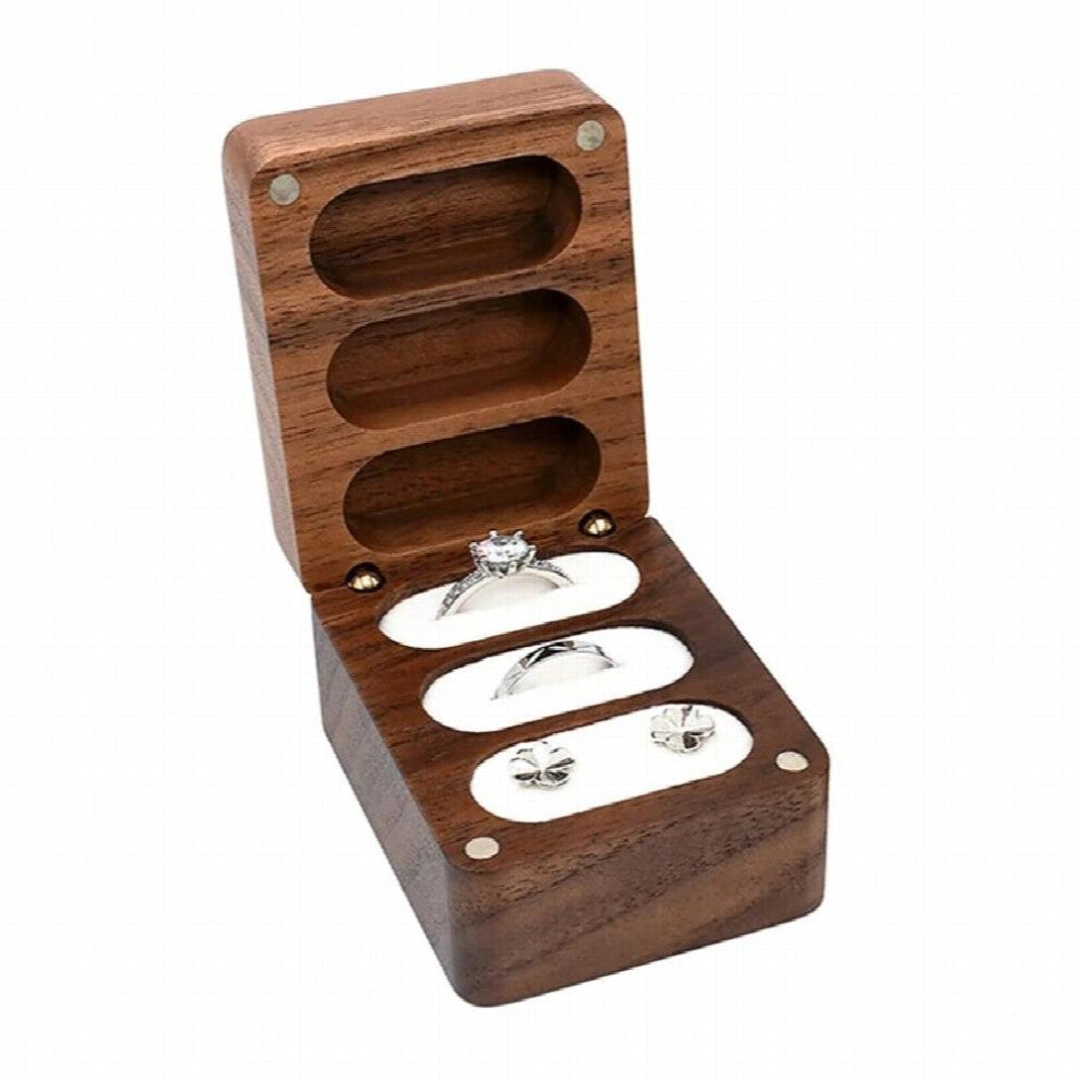 F19D Groove Ring Holder Support for Engagement Wedding Shop Organizer 3 Colors