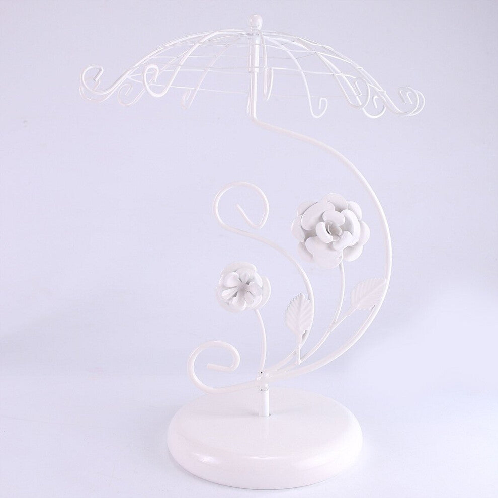 Jewelry Store Hanging Display Organizer Umbrella Shelf Bracelet Necklace Earring Tree Rack Ring Nail Polish Lipstick Tray Holder