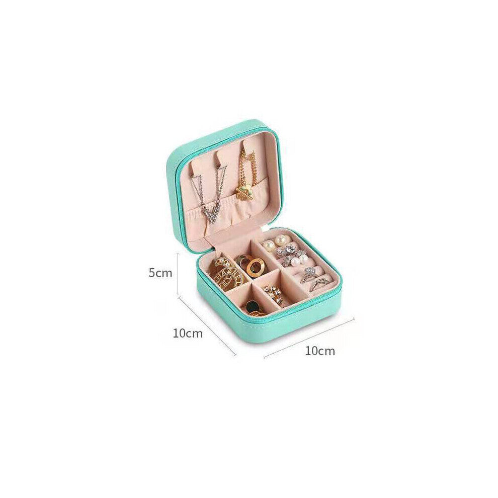 Portable Jewelry Organizer Box Household Travel Storage Organizer Earring Necklace Ring Jewelry Storage Box For Woman Accessory