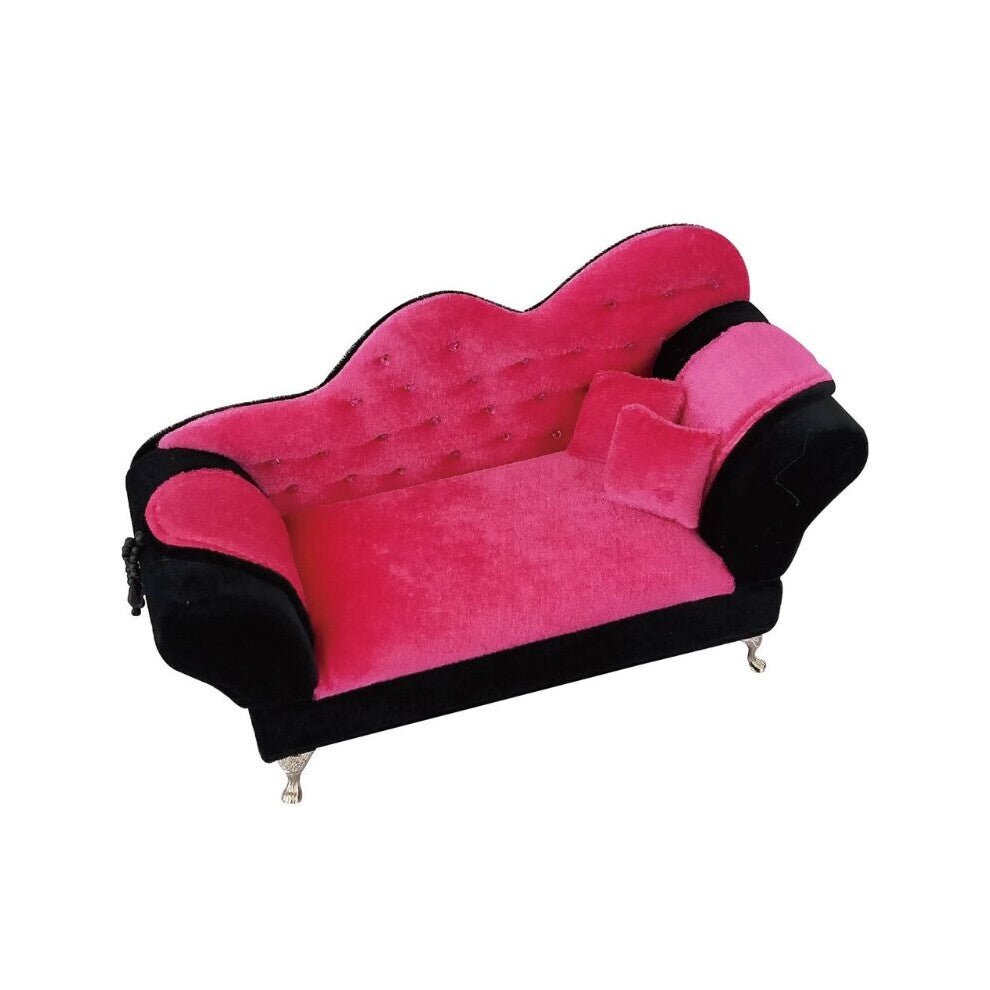 Dollhouse Fancy Couch Sofa Jewelry Storage Organizer Box Can Open Armchair Sofa