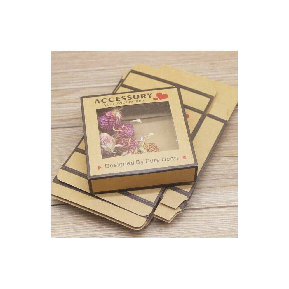 (White-50PC) Accessory your favorite item box 20-50pcs brown-white Thank You marbling wedding party candy -cookies window box