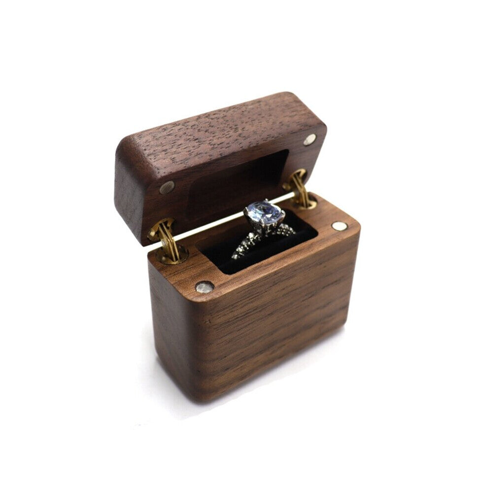 Vintage Ring Box Ring for CASE Display for Wedding Proposal Anniversary Jewelry Box for 1 Ring Engagement Ring Box Dustp