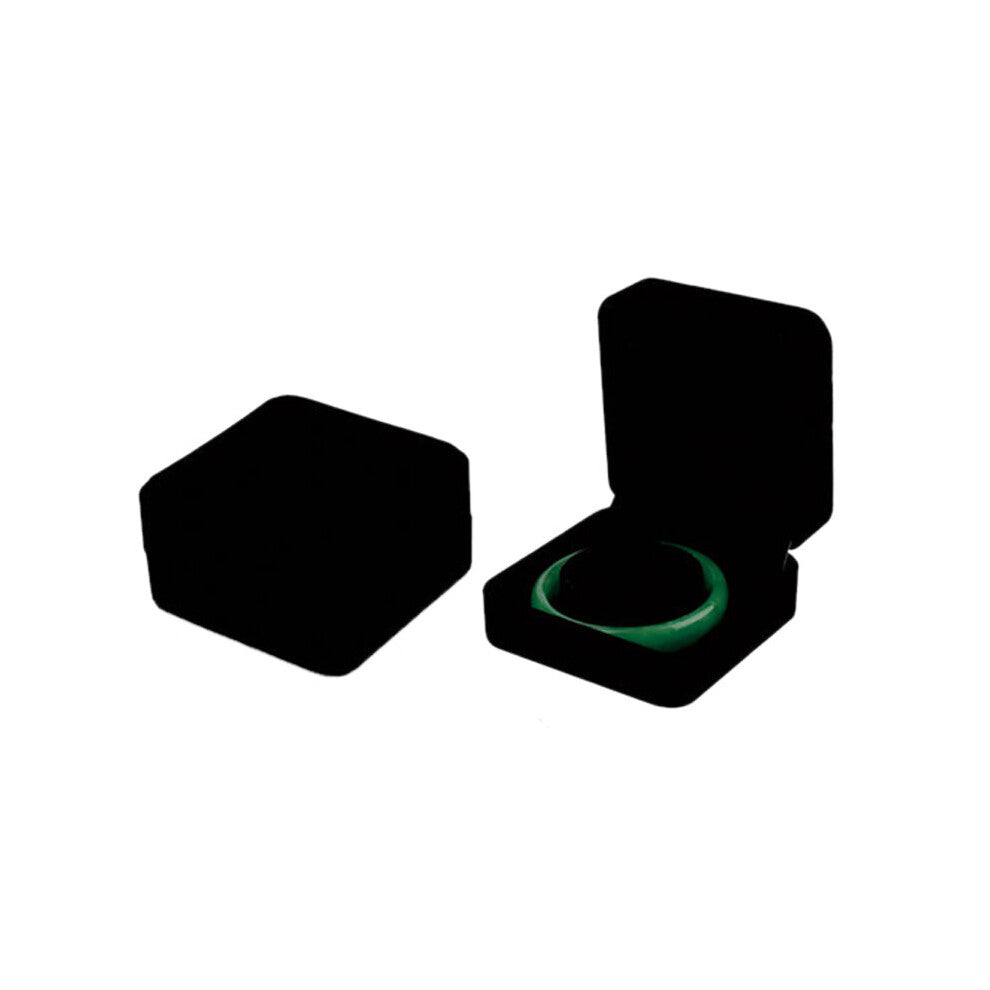 Blcak Velvet Wedding Bride Jewellery Bracelet Necklace Box Gift Engagement Bangle Trinket Display Case Holder Organize