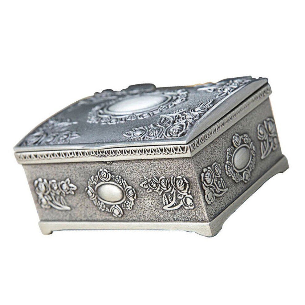 Jewelry Storage Box Dust-Proof Tabletop Display Case Travel Party Girl Container Ring Necklace Bracelets Accessories