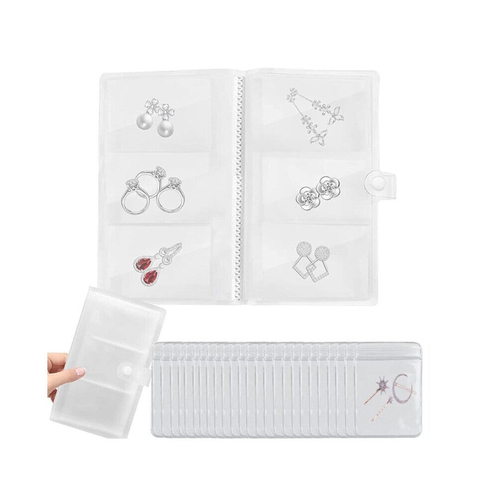 Jewelry Storage Bags Jewelry Storage Albums Transparent Jewelry Storage Books for Necklace Bracelet Rings