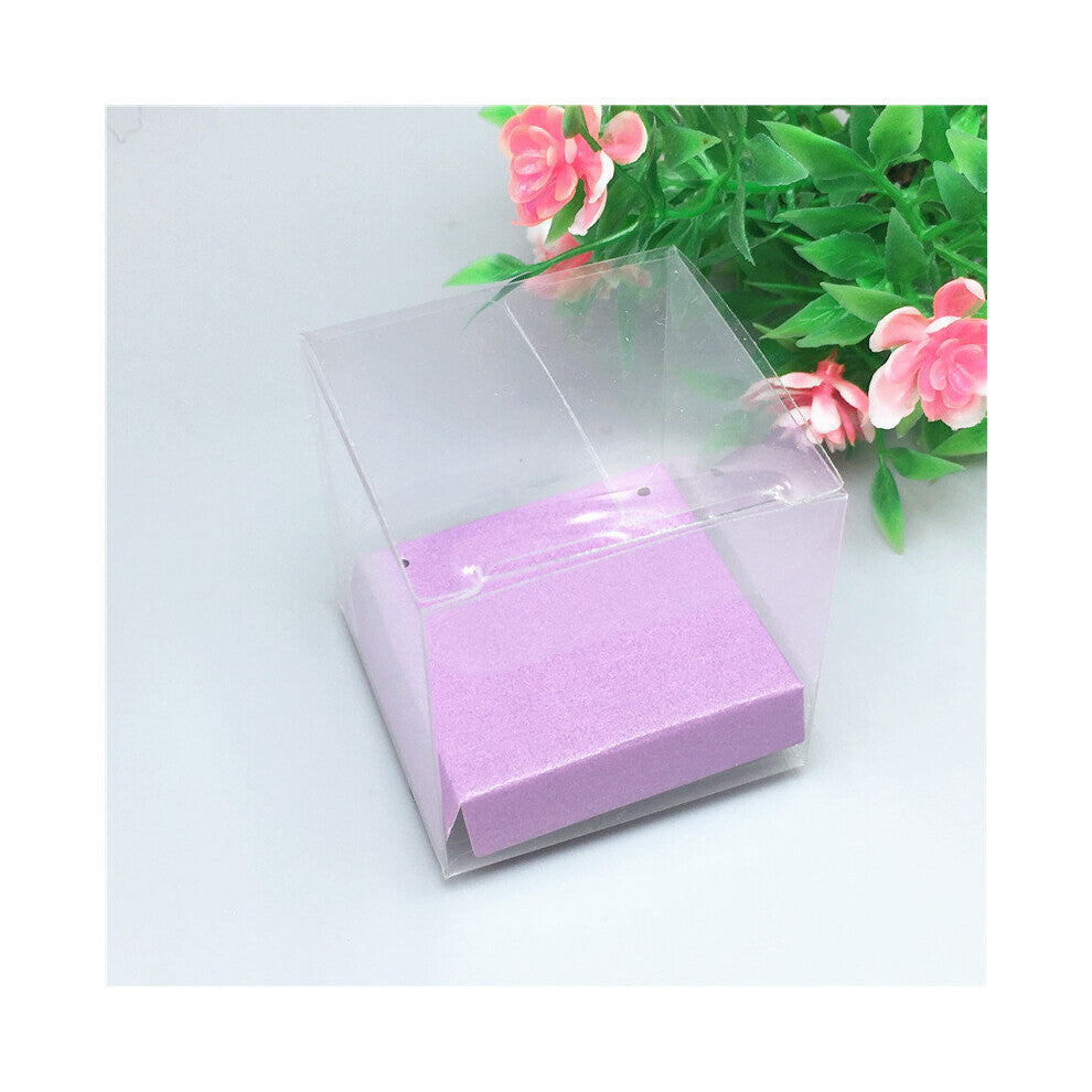 20set 5x5x5cm Transparent Jewelry display Case With Necklace Inner Card,Clear Small Plastic Box For Pendant-Chain