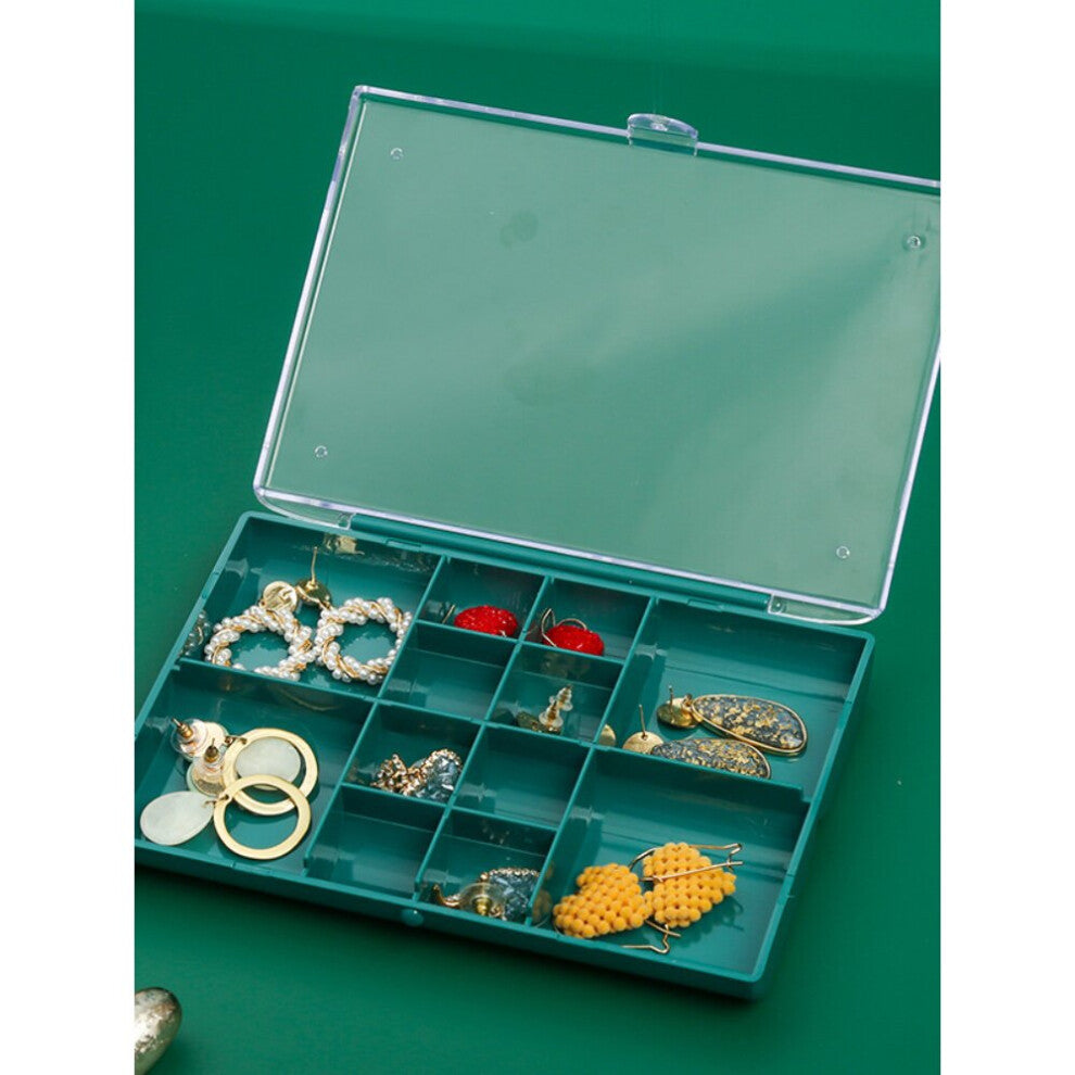 Hot Selling Small Net Red Jewelry Box Earring Necklace Bracelet Frame Transparent Jewelry Box Desktop Dust-proof Storage Box