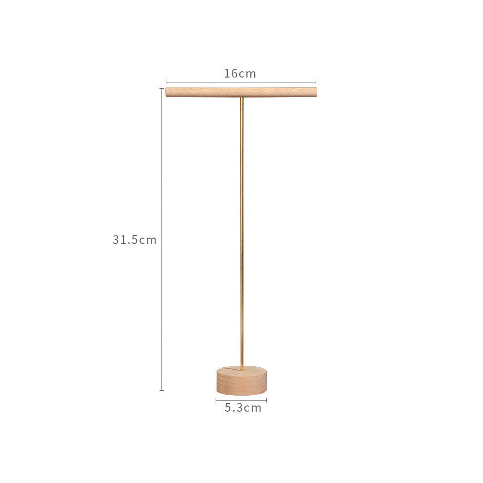 Wooden and metal necklace holders bracelet stand for jewelry chain holders earring organizer jewellery display case Hanging