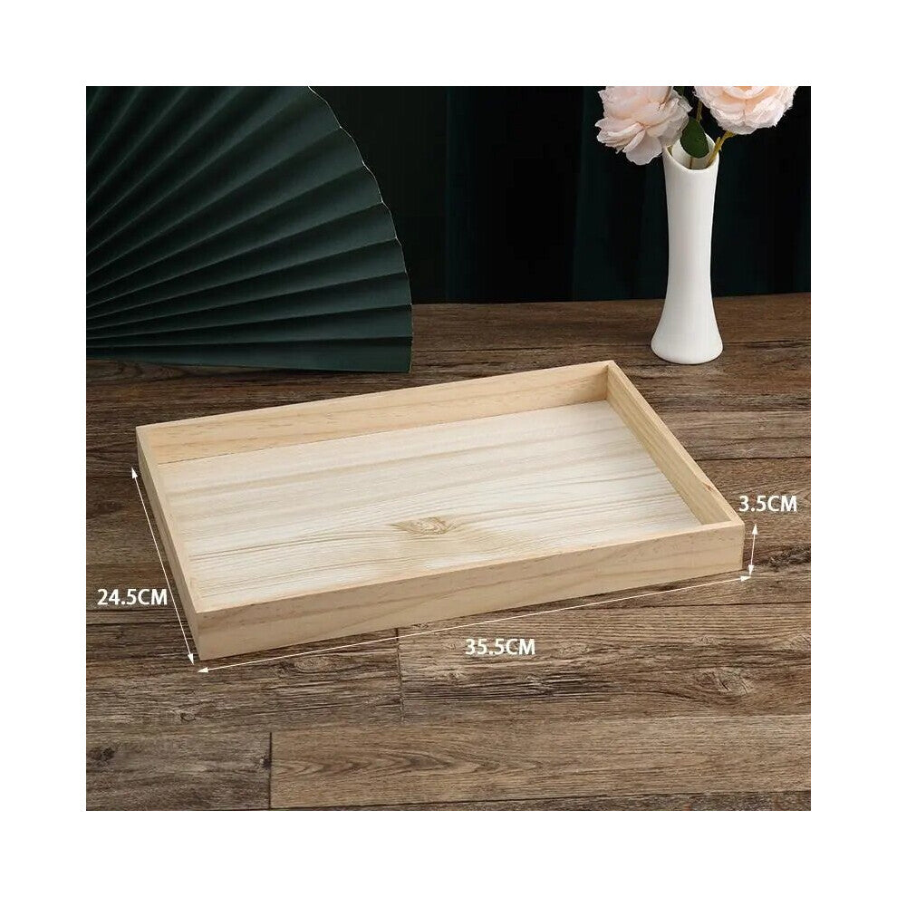 Wooden Jewelry Storage Trays Earrings Ring Necklace Jewelry Organizers Holders Glasses Wood Display Stands Store Decoration