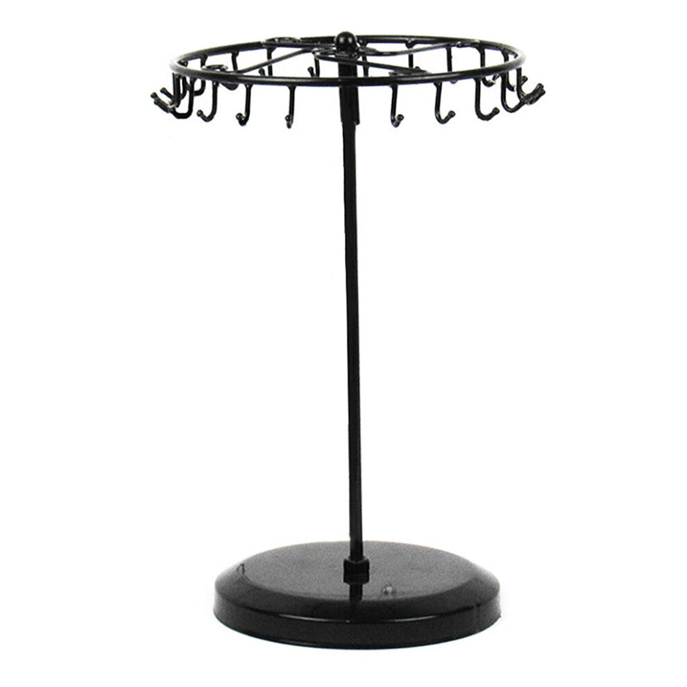 Jewelry Display Holder Bedroom Desktop Bracelet Necklace Bangle Rings Organizer Rack Stand with 23 Hooks