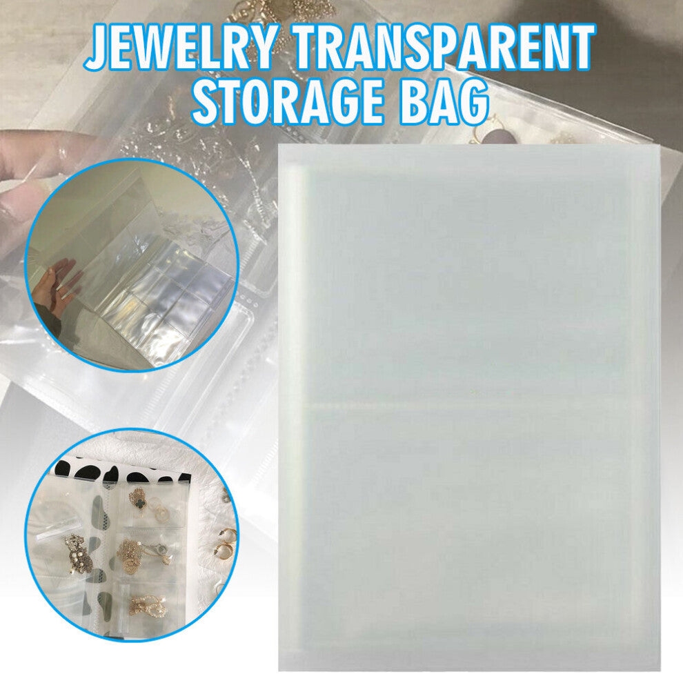 Transparent Jewelry Storage Book Clear Plastic Packaging Books With 50pcs Sealing Bags For Jewelry Storage Tools