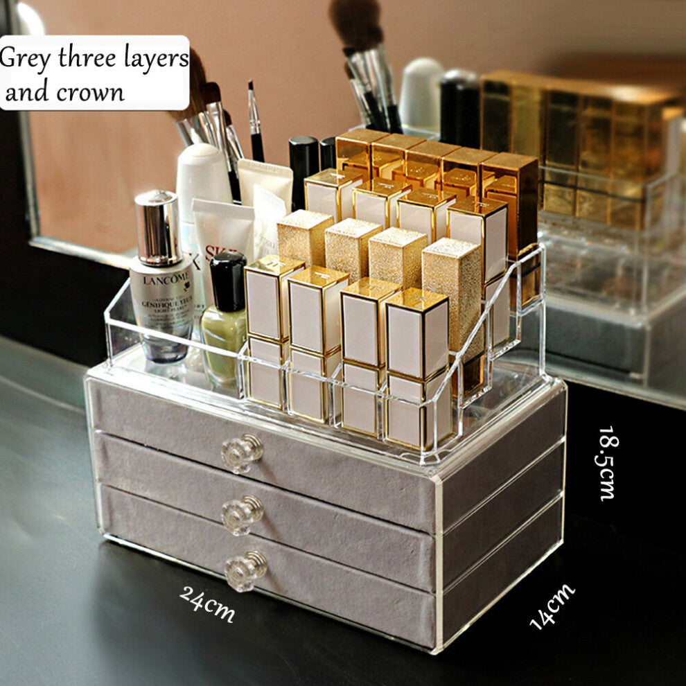 Multi-layer Drawer Jewellery Boxes Multi-Function Jewelry Storage Box Desktop Jewelry Box Lipstick Cosmetics Storage