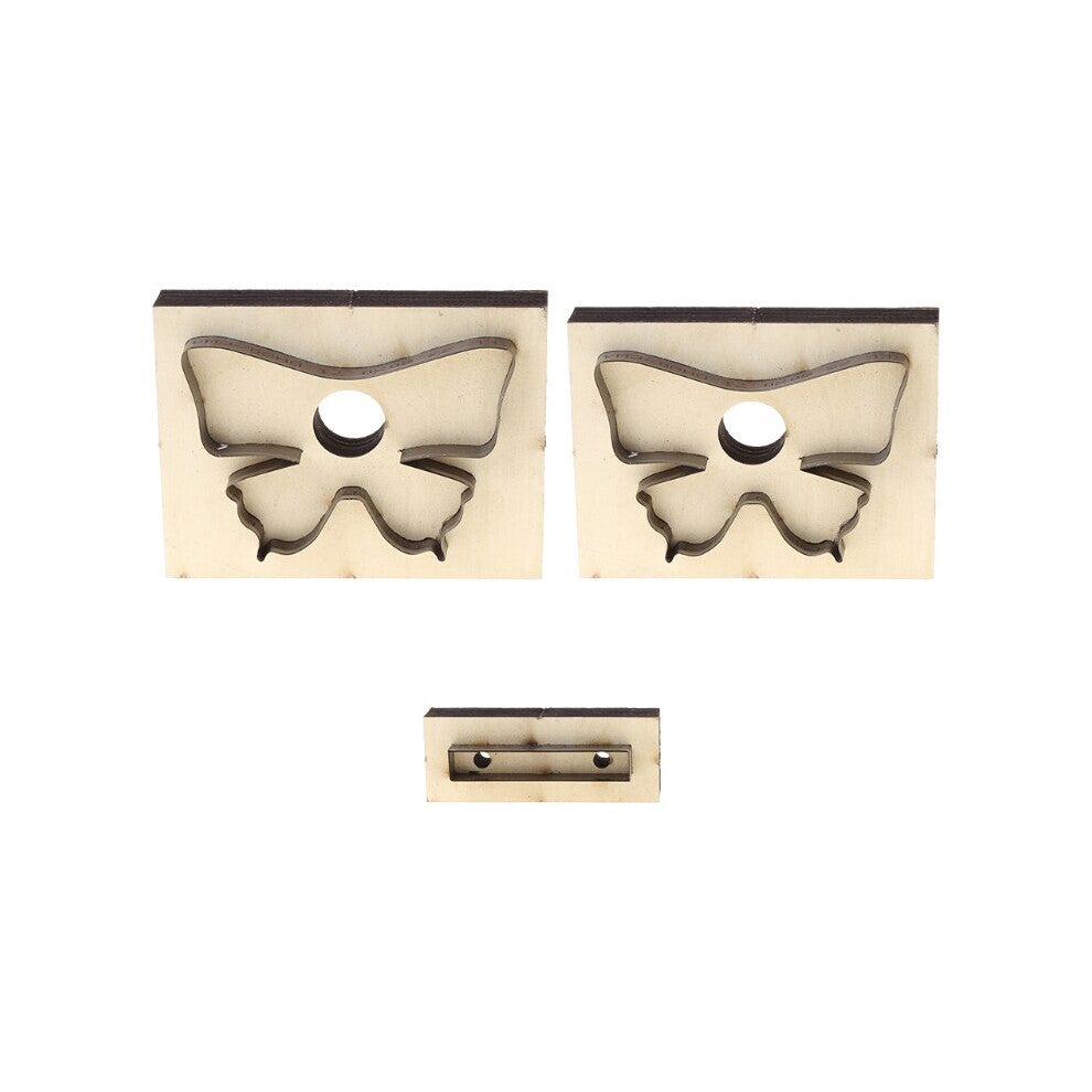 3Pcs Butterfly Wooden Die Cutting Leather Mold Swallowtail Cutting Mold Scrapbook Embossing Jewelry DIY Leather Crafts