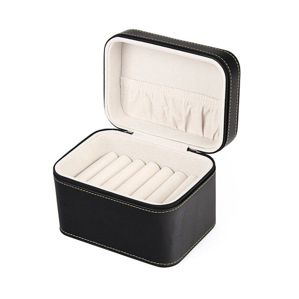 Jewelry Box Storage Case Display Stand PU Leather Fine Workmanship Space Saving Household Supplies Package Boxes