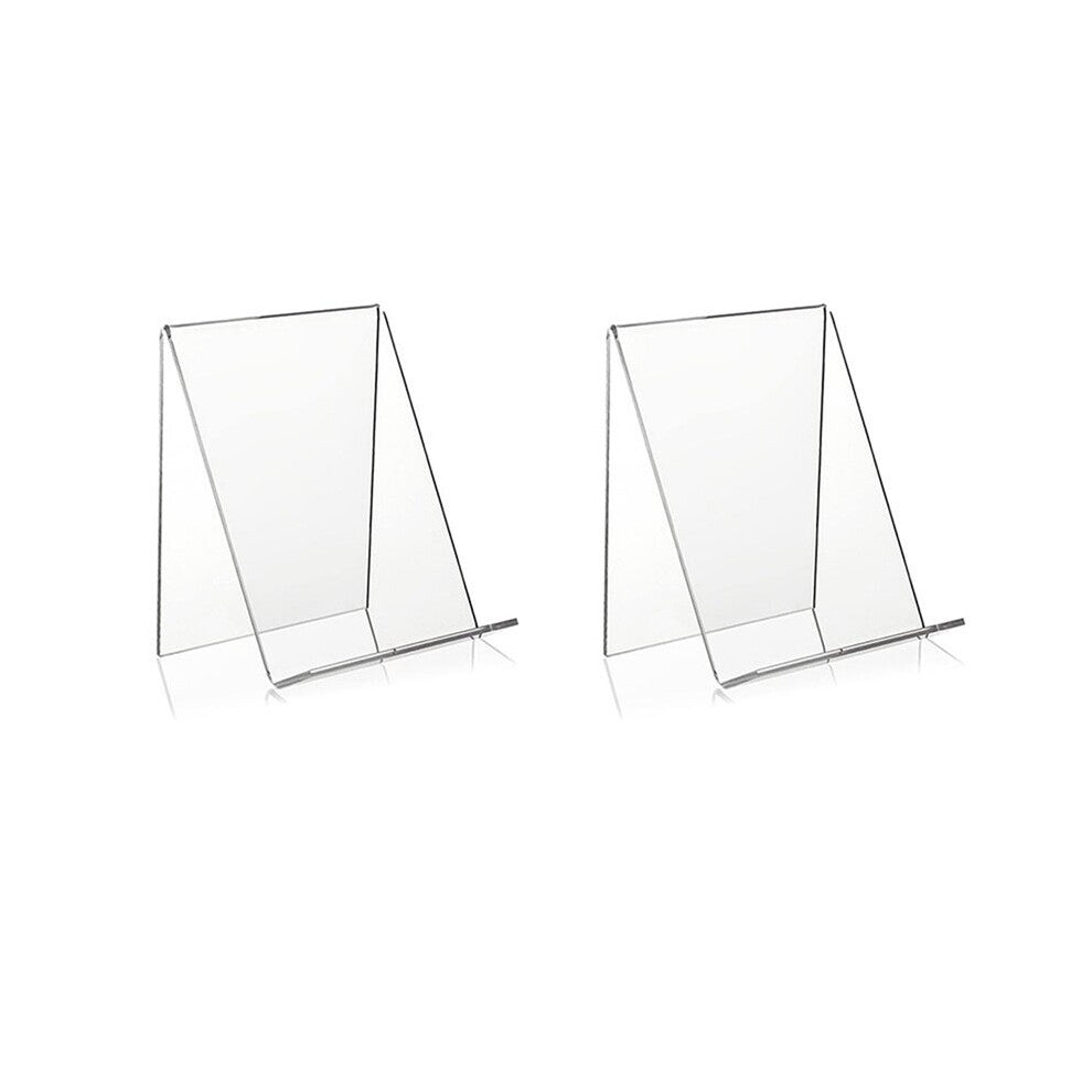 10X Acrylic Book Stand With Ledge,Transparent Acrylic Display Easel, Clear Tablet Holder For Books,Notebooks,Artworks