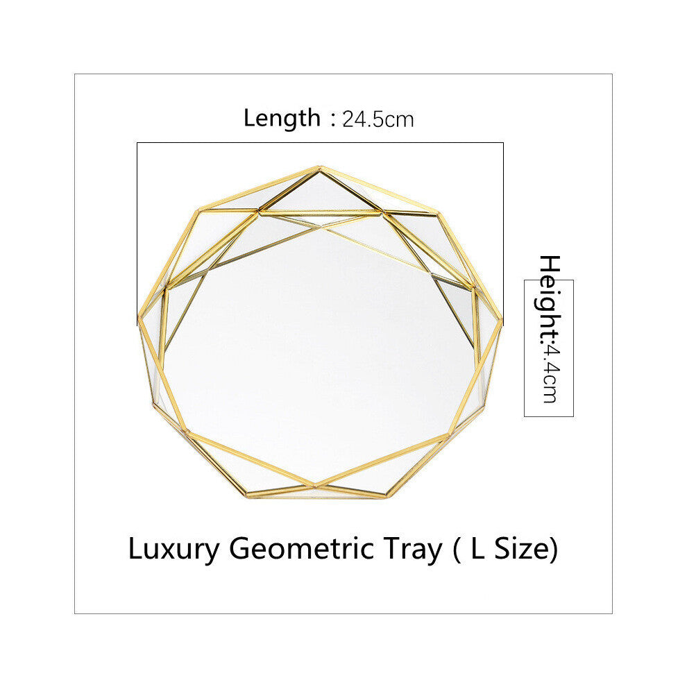 Portable Cosmetic Tray Storage Kitchen Rack Vase Necklace Pendant Jewelry Organizer Table Decorate Wedding Present