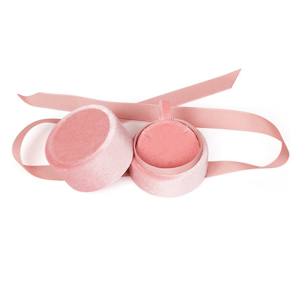 Ring Bearer Box Bowknot Engagement Necklace Storage Holder Girls Earrings Package Organizer Jewelry Decoration Small