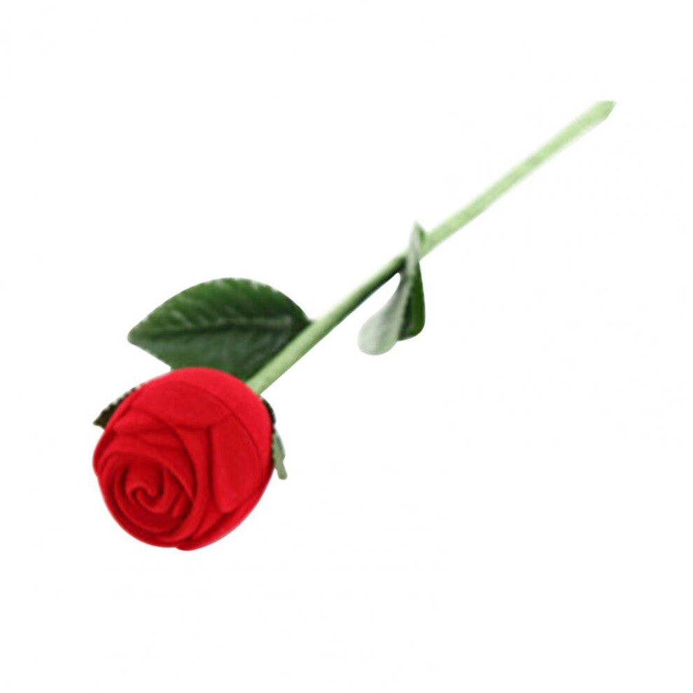 Anti-wear Eco-friendly Lovely Rose Shape Ring Display Box for Engagement