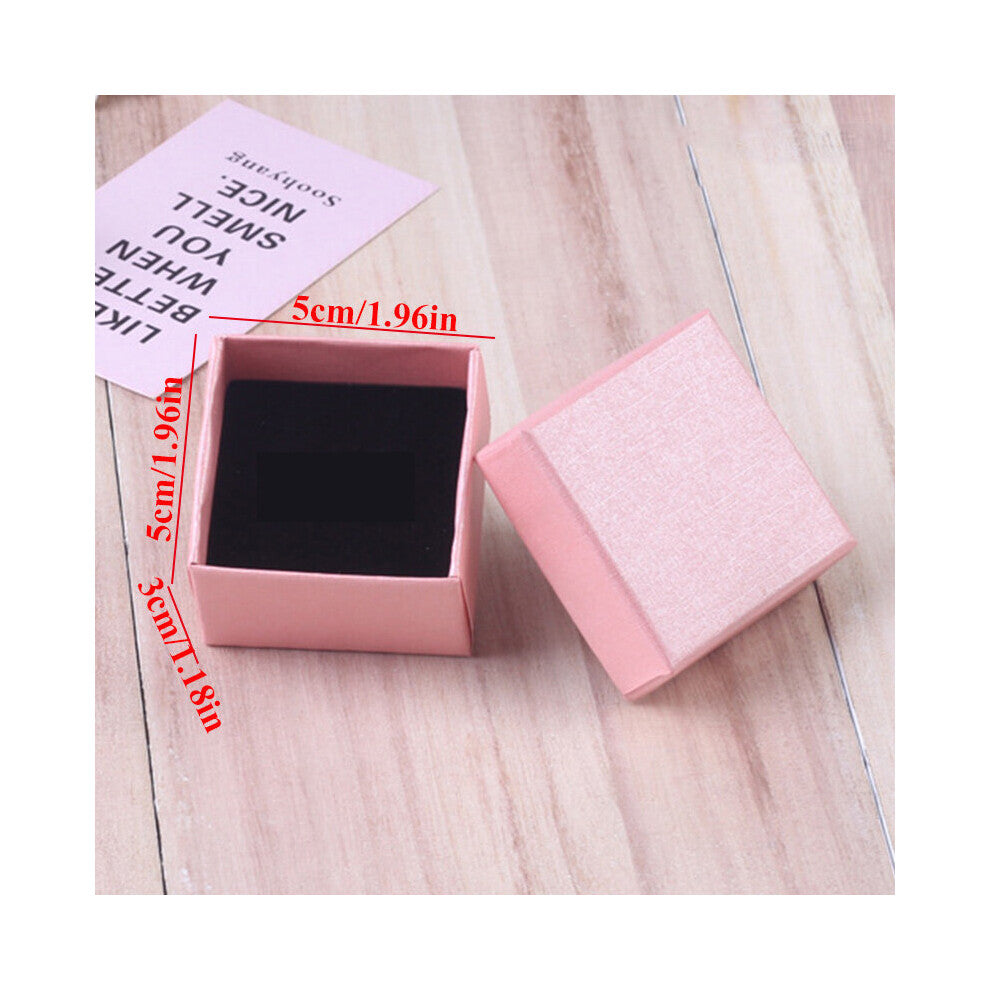 Pink Jewelry Storage Box Necklace Earrings Engagement Ring For Earring Necklace Bracelet Display Packaging Bags