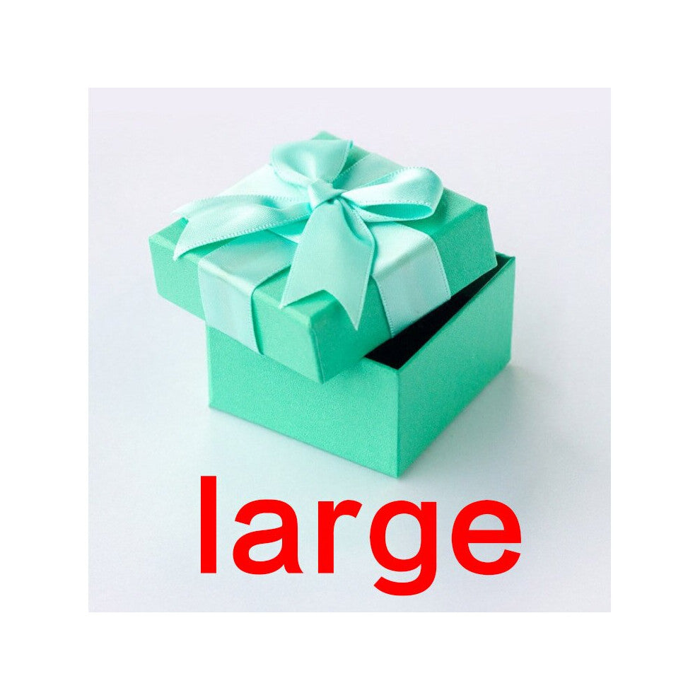 High Square Jewelry Box Wedding Engagement Ring Box For Earrings Jewelry Display Holder Small Fresh Sweet Bow