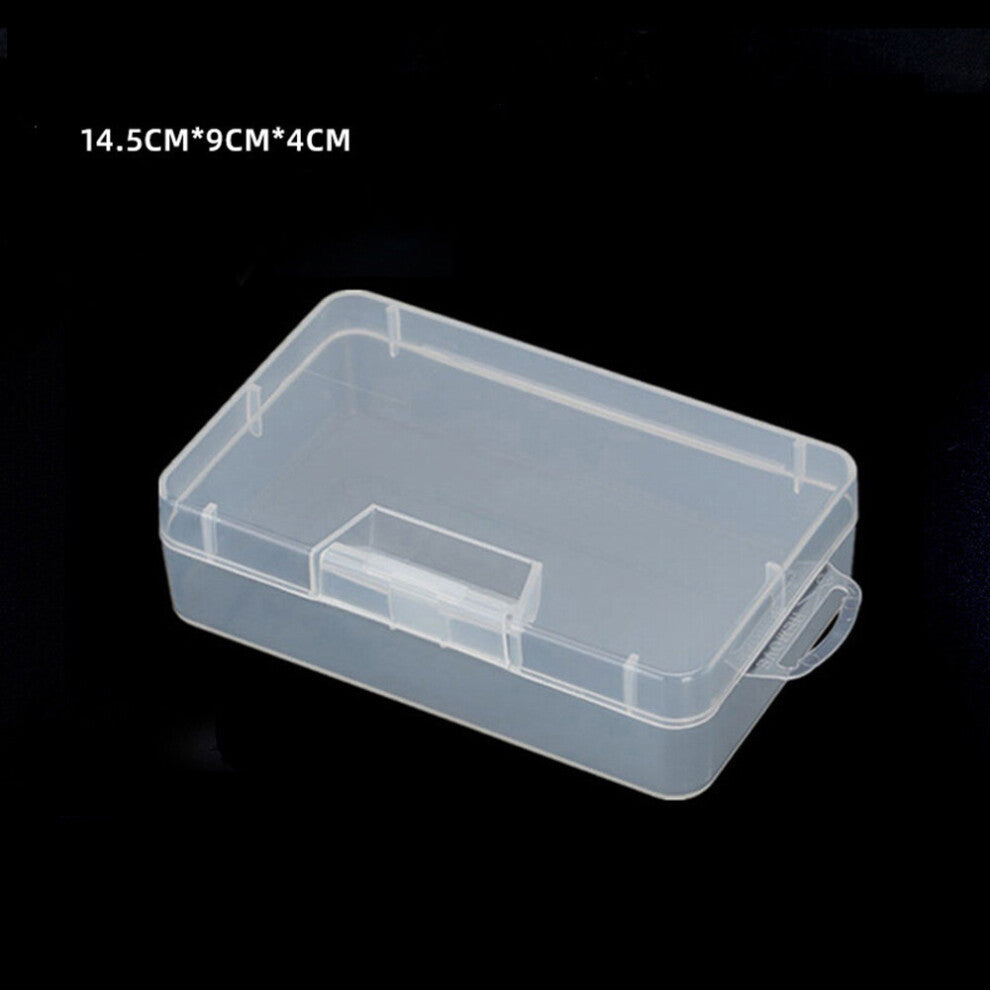 1Pc Plastic Storage Box PP Transparent for Jewelry Makeup Hardware Parts Tools Desktop Organizer Display Packaging Box
