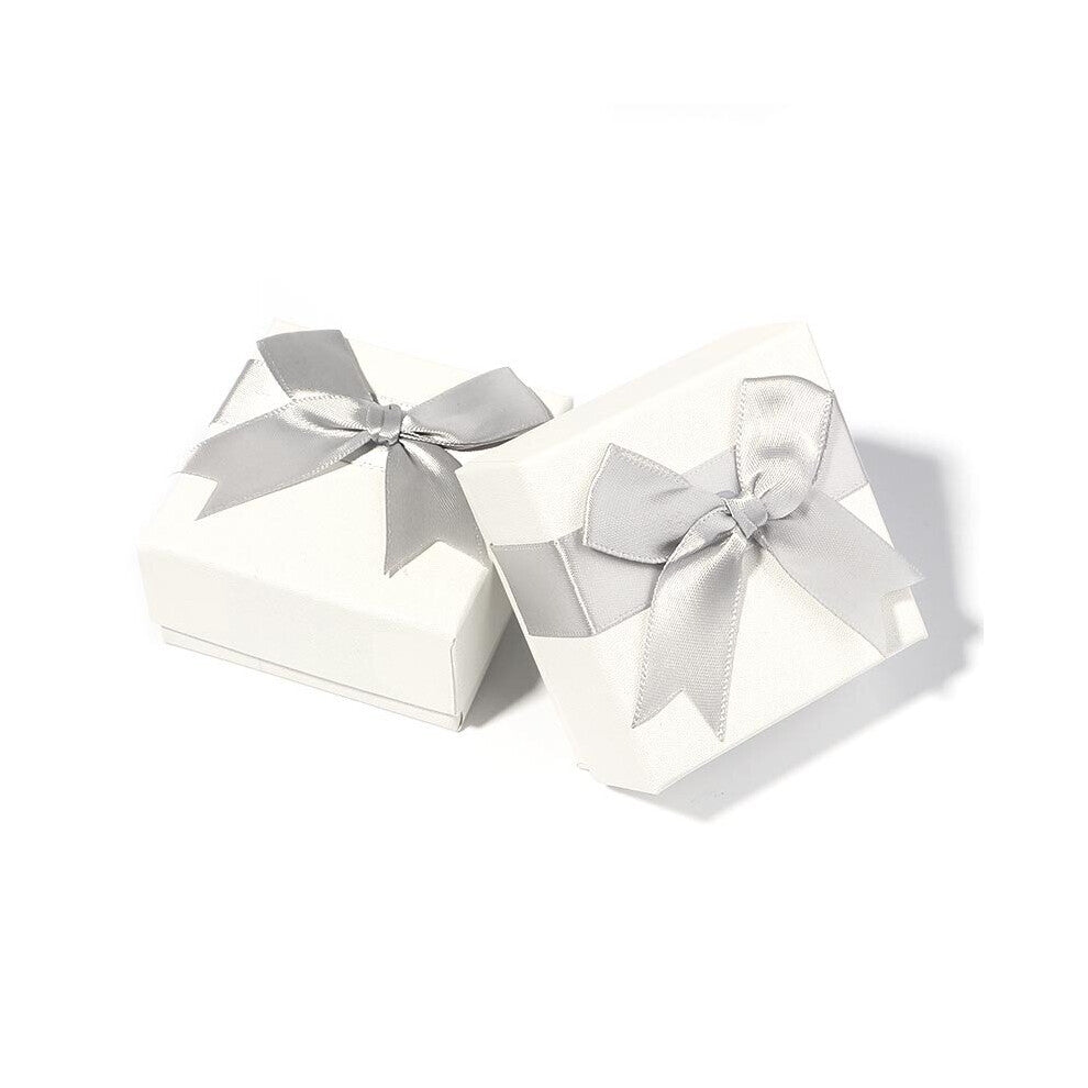 With Red Bow Necklaces Earrings Bracelets Organizer Box Engagement Ring Display Diy Jewelry Packaging Supplies