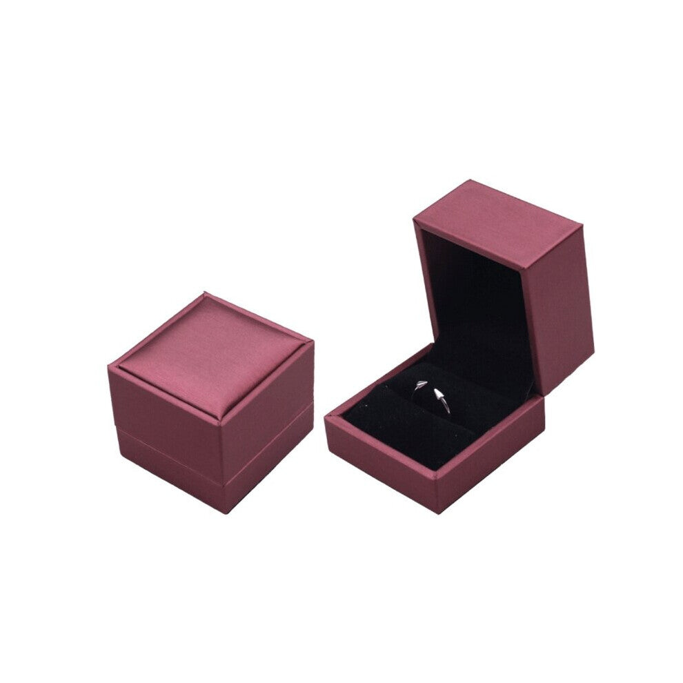 Diamond Ring Box LED Light Velvet Jewelry Case Wedding Proposal Engagement Nice Women Jewelry Storage Box