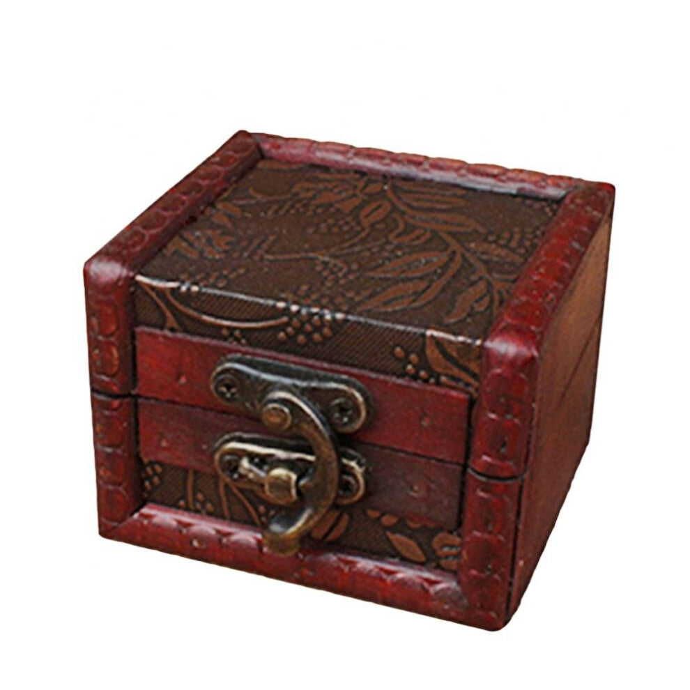 Hot Mini Vintage Wooden Necklace Bracelet Storage Organizer Holder Gift Jewelry Cases Boxes Jewelry Box For Engagement Ring