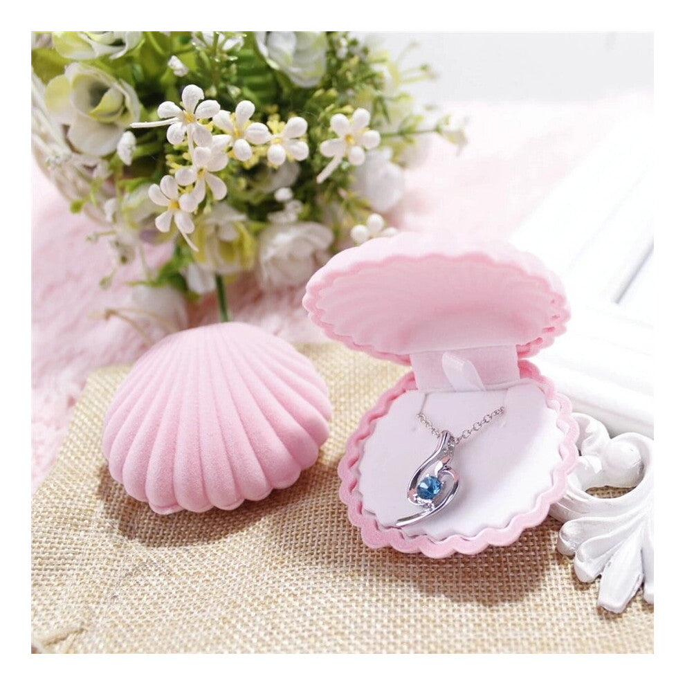 shell jewelry box Wedding Engagement Ring Box for Earrings Necklace Bracelet Display Holder