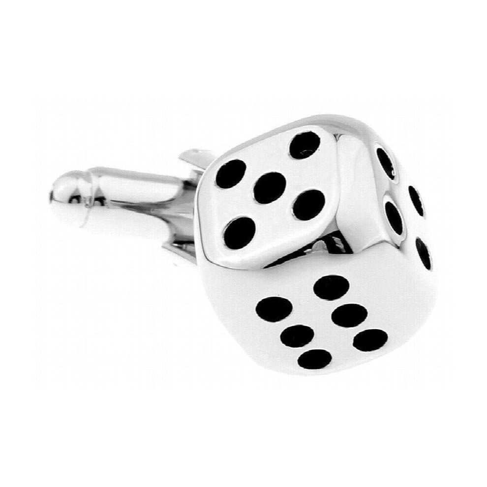 1 Pairs Dice Sleeve Nails Men's Shirt Cufflinks Buttons Jewelry Clothing Accessories