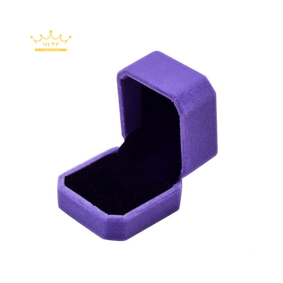 Engagement Velvet Ring Boxes Jewelry Organizer Earring Display Storage Case Wedding Gift Boxes Ring Container