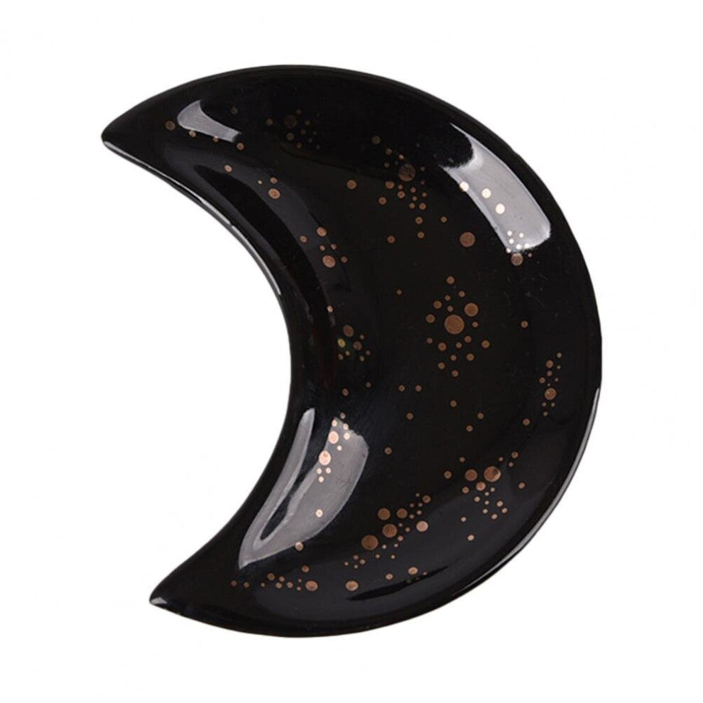 Moon Shape Decorative Jewelry Dish Ceramic Engagement Rings Dish Wedding Decor Jewelry Necklace Ring Earrings Display Plate