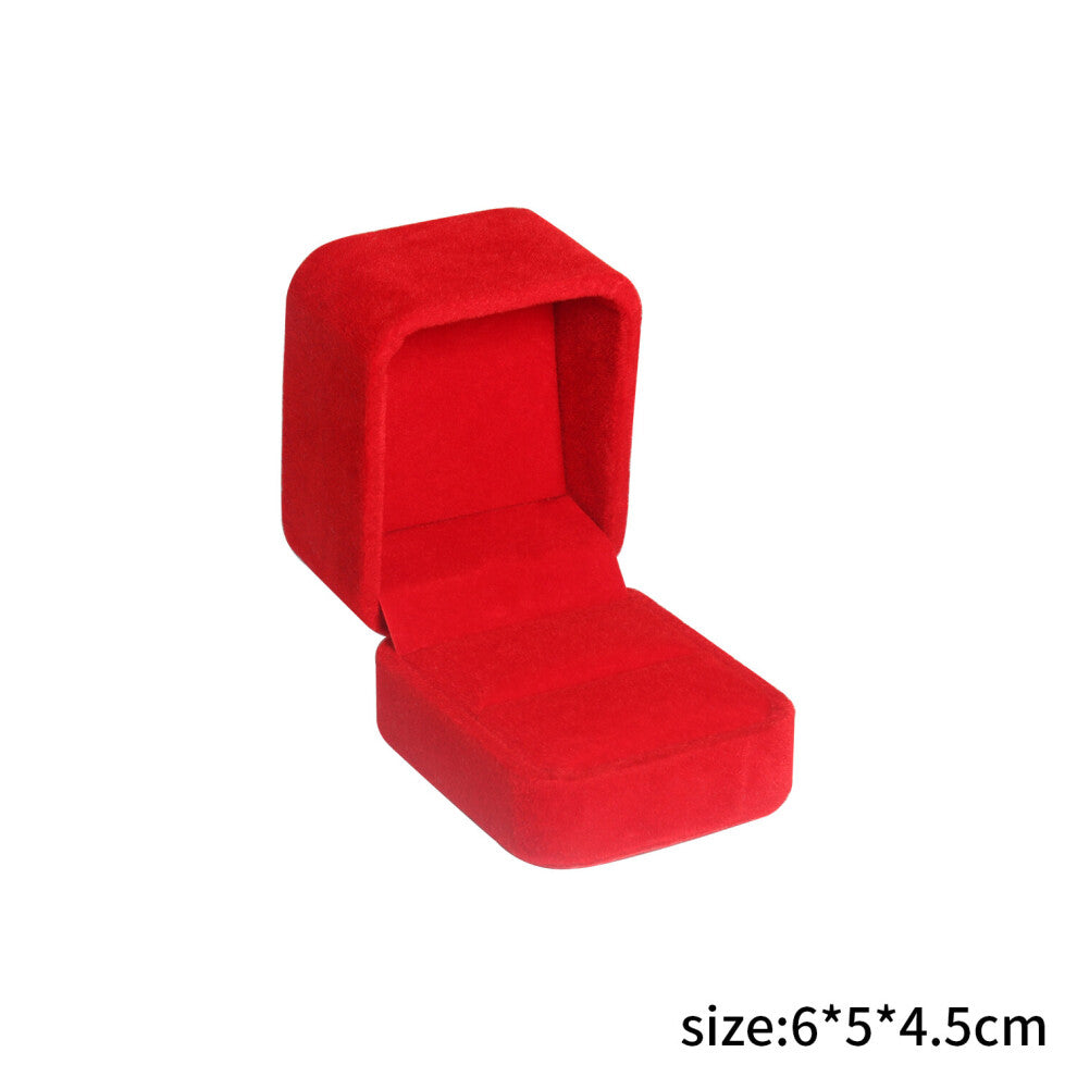 Velvet Wedding Ring Box Earrings Box Jewelry Packaging Proposal Engagement Wedding Ring Box Jewelry Counter Display