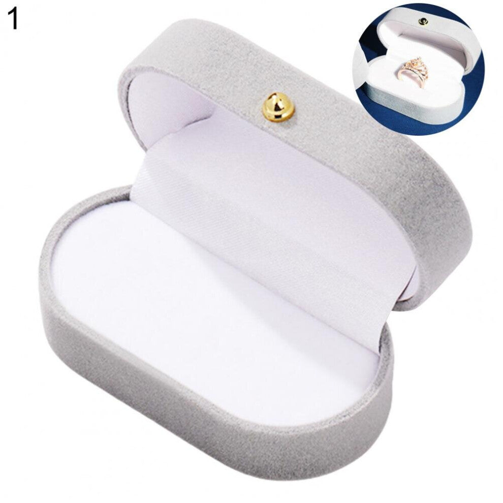 Velvet Ring Box Single - Double Slot Wedding Engagement Ring Box Velvet Ring Storage Box Retro